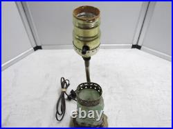 Antique Green Jade Art Deco Carved Jade Lamp