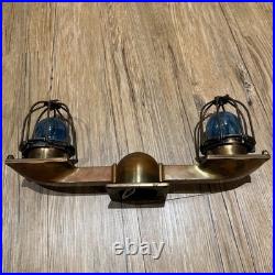 Antique Historical NYC Subway Circa 1920's Copper Subway Station Light Fixture