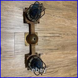 Antique Historical NYC Subway Circa 1920's Copper Subway Station Light Fixture