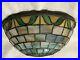 Antique_LEADED_Slag_GLASS_Arts_Craft_ART_DECO_10_Dia_HANGING_SHADE_as_is_01_ojrl