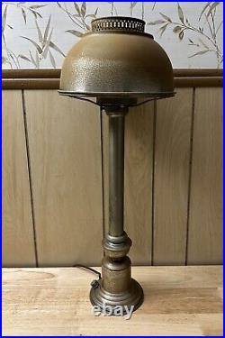 Antique LEVITON RARE Art Deco Desk Lamp Mid Century Modern Natural Patina