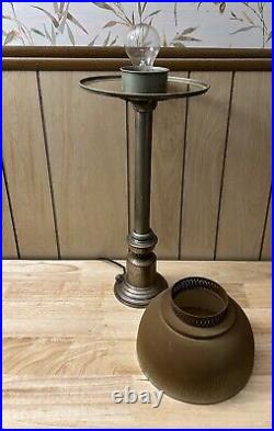 Antique LEVITON RARE Art Deco Desk Lamp Mid Century Modern Natural Patina