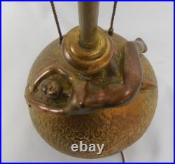 Antique Olive Kooken Art Deco Figural Nude Lamp