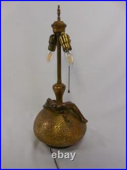 Antique Olive Kooken Art Deco Figural Nude Lamp