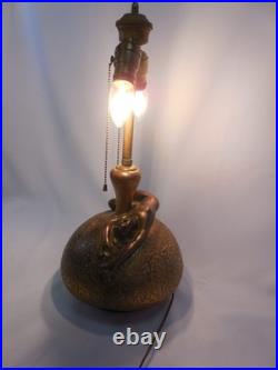 Antique Olive Kooken Art Deco Figural Nude Lamp