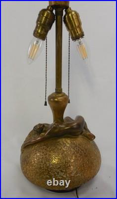 Antique Olive Kooken Art Deco Figural Nude Lamp