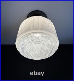 Antique Original 1920s 1930s Art Deco Nouveau Gatsby Ceiling Light Fixture Vtg