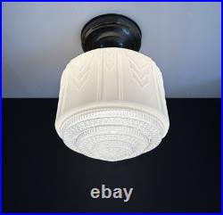 Antique Original 1920s 1930s Art Deco Nouveau Gatsby Ceiling Light Fixture Vtg