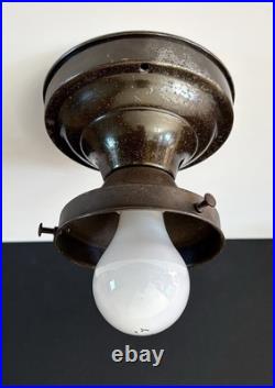 Antique Original 1920s 1930s Art Deco Nouveau Gatsby Ceiling Light Fixture Vtg