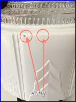 Antique Original 1920s 1930s Art Deco Nouveau Gatsby Ceiling Light Fixture Vtg