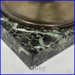 Antique Pairpoint Bouillotte Lamp Bird of Paradise Reverse Painted Glass Shade