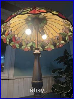 Antique Rainaud Art Deco Table Lamp With Shade