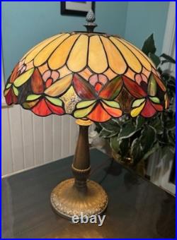 Antique Rainaud Art Deco Table Lamp With Shade