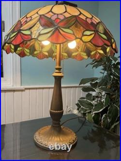 Antique Rainaud Art Deco Table Lamp With Shade
