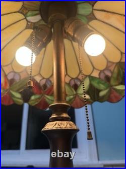 Antique Rainaud Art Deco Table Lamp With Shade