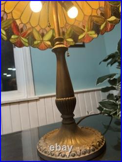 Antique Rainaud Art Deco Table Lamp With Shade