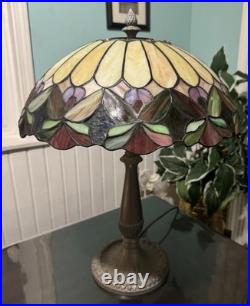 Antique Rainaud Art Deco Table Lamp With Shade