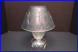 Antique Rene LALIQUE Art Deco 6 Dancers Table lamp Nude GLASS ONLY (read) Chips