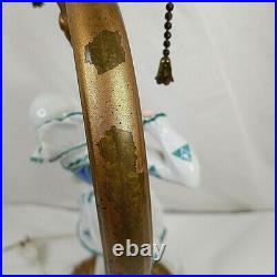 Antique Rosenthal Pierrot Figurine Lamp by C Holzer Defanti Art Deco Porcelain