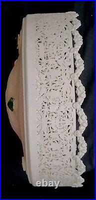 Antique Victorian Art Nouveau Deco Vtg Figural Lady Bronze Table Jewled Lamp