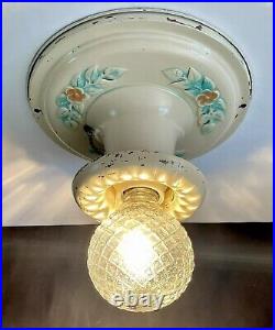 Antique/Vintage 1920's-1930's Art Deco Nouveau Victorian Ceiling Light Fixture