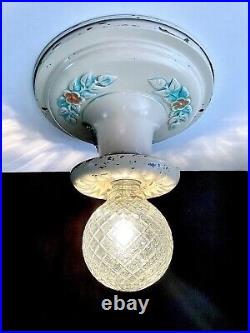 Antique/Vintage 1920's-1930's Art Deco Nouveau Victorian Ceiling Light Fixture