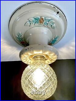 Antique/Vintage 1920's-1930's Art Deco Nouveau Victorian Ceiling Light Fixture