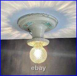 Antique/Vintage 1920's-1930's Art Deco Nouveau Victorian Ceiling Light Fixture