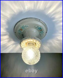 Antique/Vintage 1920's-1930's Art Deco Nouveau Victorian Ceiling Light Fixture