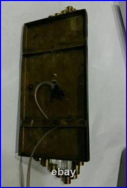 Antique Vintage Art Deco Brass & Glass Rod Wall Sconce Brass Wall Lamp On Sale