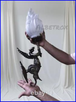 Antique Vintage Art Deco Mermaid Wall Sconces Brass Light Fixture Lamp Light