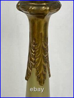 Antique Vintage Art Deco Table Lamp Brass Base Original Finish Gorgeous 2524