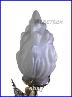 Antique Vintage Brass Mermaid Wall Sconce Lamp Art Deco Nautical Mermaid Light