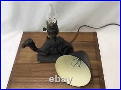 Antique Vtg Cast Iron Camel Lamp 1920s Art Deco Egyptian Moroccan Small, Bedside