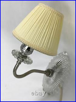 Antique Vtg Glass Wall Sconce Lamp Art Deco 1920s 1930s 1940s Hobnail Feminine