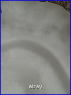 Antique openwork ceramic hanging chandelier lamp Art Deco Italy Italy