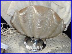 Antique shell sconce art deco odean theatre wall light lamp