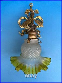 Antique wall Art Deco lamp Glass Shade