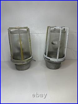 Appleton Angle Mounted Lamp Light Industrial Vintage Art Deco Set of 2