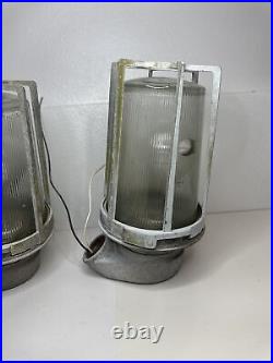 Appleton Angle Mounted Lamp Light Industrial Vintage Art Deco Set of 2