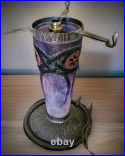 Argy Rousseau Pate de Verre Lamp Base (STABLE HAIRLIINE)