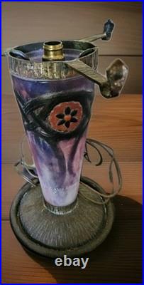 Argy Rousseau Pate de Verre Lamp Base (STABLE HAIRLIINE)