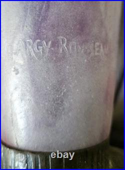 Argy Rousseau Pate de Verre Lamp Base (STABLE HAIRLIINE)