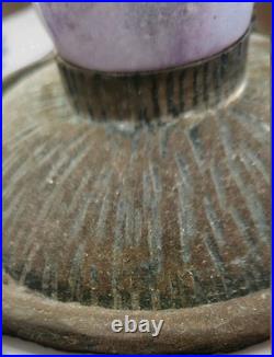 Argy Rousseau Pate de Verre Lamp Base (STABLE HAIRLIINE)