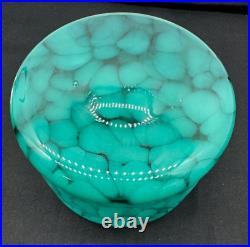 Art Deco 1930's Australian Working Chrome Plated C Lamp With Rare Colour Shade