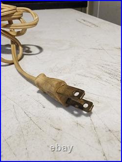 Art Deco 3 FLAPPER LADIES Cast Spelter Metal Lamp NO SHADE