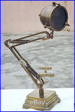 Art Deco Adjustable Industrial Dining Chairs Side Desk Lamp Antique Royal Look