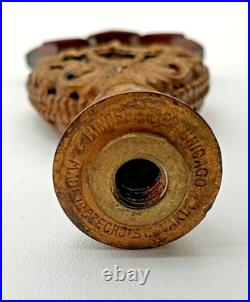 Art Deco Amethyst Art Glass Lamp Finial Chicago Czech Republic