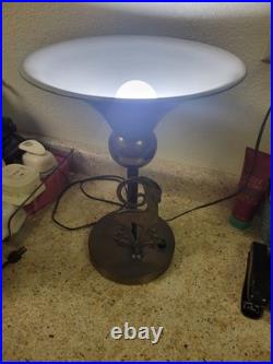 Art Deco Antelope Table Torchiere Lamp