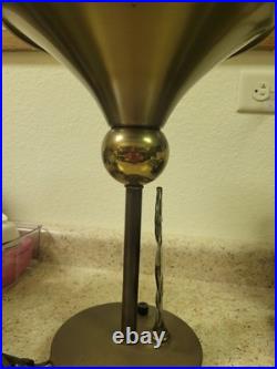 Art Deco Antelope Table Torchiere Lamp